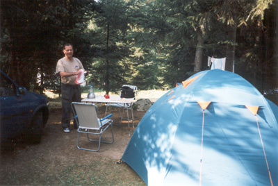 kamperen met tent